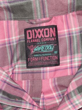 Dixxon "Shreddy" Pink Plaid Button-Up
